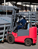 Forklift_with_lead_counterweight