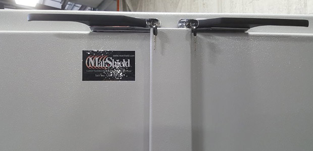 Lead Storage Containers Closeup