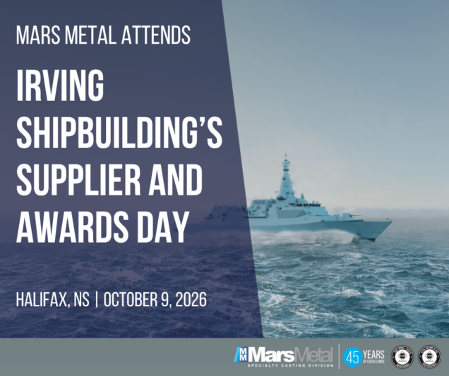 Mars Metal Invited to Irving Shipbuilding's Supplier and Awards Day